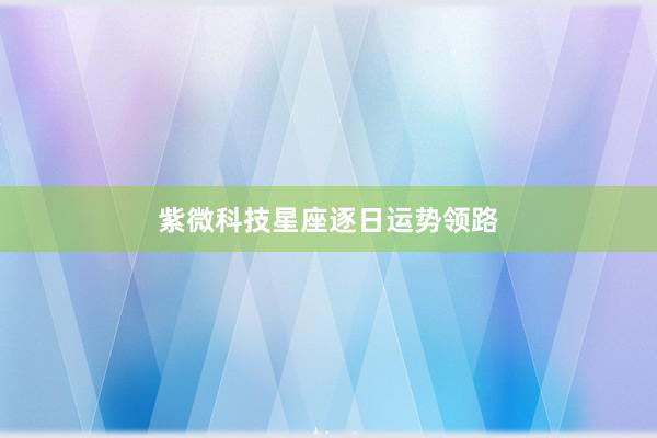 紫微科技星座逐日运势领路
